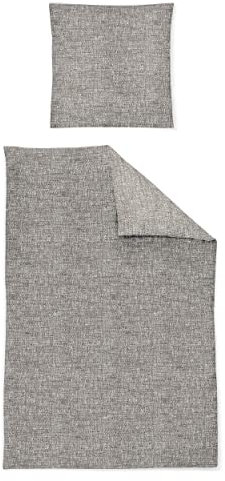Irisette Edel-Feinbiber Bettwäsche Set Koala 8418 Natur 135 x 200 cm + 1 x Kissenbezug 80 x 80 cm
