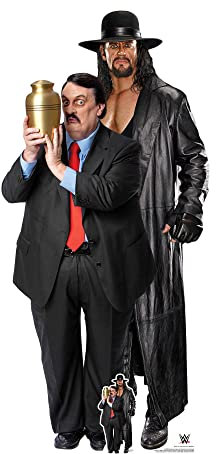 SC4161 The Undertaker und Paul Bearer WWE Pappaufsteller in Lebensgröße mit Mini