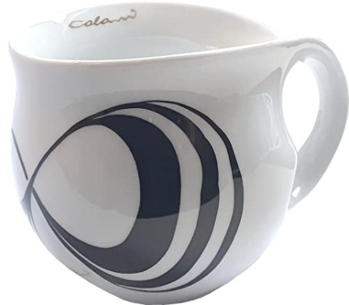 Jumbotasse Colani Kaffeetasse XXL Tasse Jumbobecher Porzellan Colani Capriole 600ml (Schwarz)