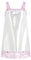 Satini Lingerie Satin efféminé Nuisette Volants Froufrou Dentelle Slip Complet Vêtements de Nuit (Blanc, XXL)