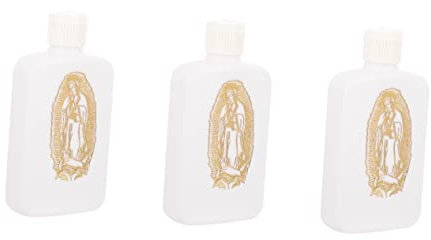 LIFKOME 3 Stück Ostern Katholische Weihwasserflasche 100 Ml Nachfüllbare Flasche Christliche Religiöse Wasserflasche Tragbare Leere Flasche Kreuzmuster