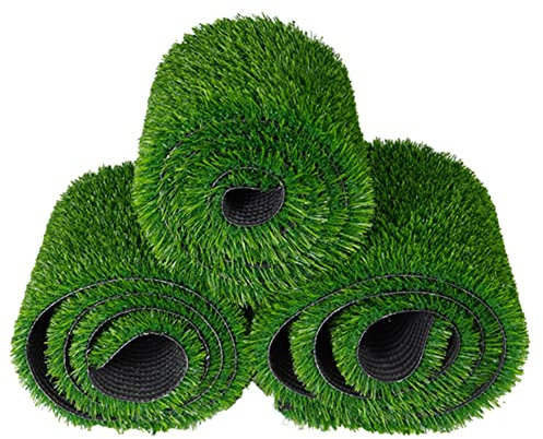 Kunstrasen-Rasenteppich, 3 x 10 m, Kunstrasenteppich, 3 m Breite, Rasenmatte für Landschaftsbau-Dekoration (Größe: 3 x 5 m)