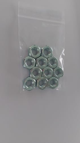 Sechskantmuttern Zoll UNC 1/4 5/16 3/8 7/16 1/2 Mutter Verzinkt (20, 1/4)