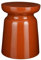 MICA Decorations Stage Table d'appoint - H45 x Ø35 cm - Ciment - Orange