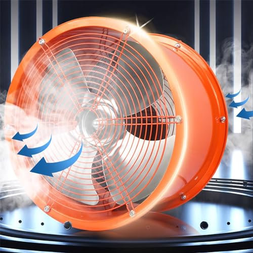 BETAM Extracteur D'air Industriel,Ventilateur Extracteur Tubulaire Axial,Moteur À Double Roulement À Billes,Acier Inoxydable Extracteur Air Chaud,2800 Tr/Min,Pour Salle De Bain,Garage,8 inches