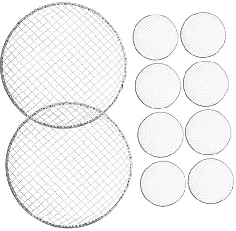 10 Pièces Fil de Barbecue jetable cuisinière d'extérieur grill grille de cuisson grille moules à pâtisserie poêle à frire grille de barbecue pour griller gril à charbon portable