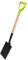 Handlicher Gartenspaten mit Trittkante Holzstiel und D-Griff Garten Grabe Spaten Metall Holz Stiel Feldspaten 106 cm