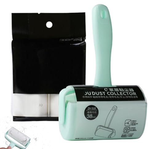Sticky Lint Roller | Lint Roller for Pet Hair | Lint Roller Removing Pet Hair, Dust and Lint from Clothing, Upholstery and Fabrics, Portable and Reusable with Large Adhesive Sheets