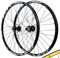 GEIRONV 26 Zoll/27,5/29 Zoll MTB Fahrrad Laufradsatz, Schnellspanner 32 Löcher 4 Abgedichtete Lager Scheibenbremse 7/8/9/10/11 Gang Fahrrad Vorder Und Hinterrad 2200 G(Blue,26inch)