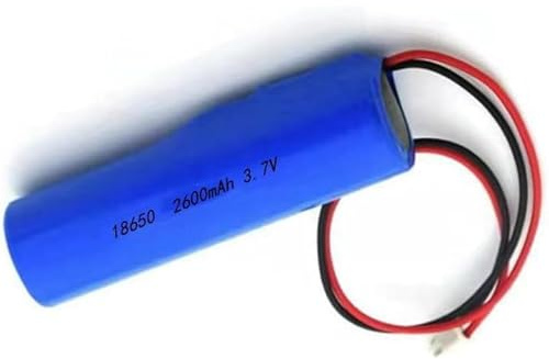 HELINAZI Batterie Rechargeable Lithium-ION 18650, Batterie de Remplacement 3.7V avec connecteur XH2.54,2600mAh