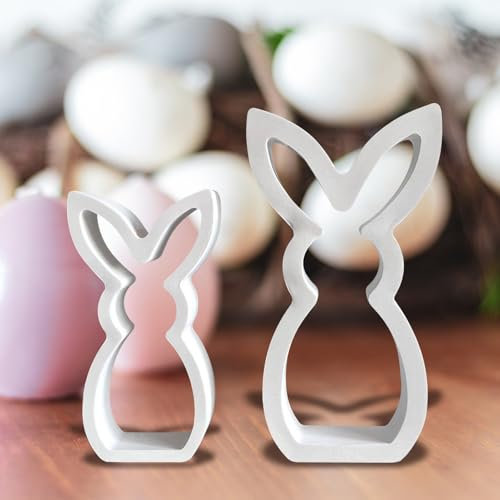 Silikonformen Gießformen Ostern, 2 Stück Silikonform Hase Silikonform Ostern Gießformen Silikon Gießform Ostern Frühling Silikonform Osterhase Gipsformen zum Gießen Giessformen Silikon Gießform Hase