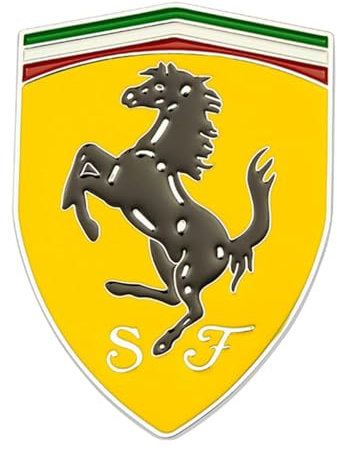 KMJGQWSC Auto Stemma Adesivo per Ferrari F50 1995-1997,Carrozzeria Esterni Logo Distintivo Dell'emblema Adesivi Decorazione Accessori