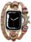 Bracelet de perles bohème compatible avec le bracelet Apple Watch pour femme 38mm, 40mm, 41 mm, 42 mm Series 10 9 8 7 6 SE Ultra 2 – Bracelet en cuir fait à la main multicouche pour iWatch (MARRON)