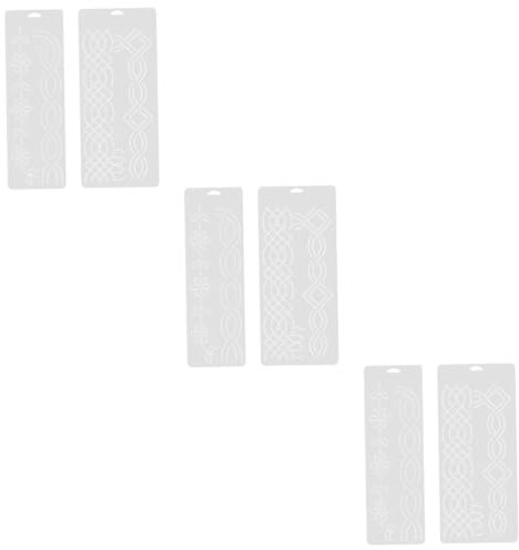 LALAFINA 6stücke Kunststoff Quiltschablonen Multifunktionale Nähvorlagen Für Und Patchwork Für Kreative -projekte