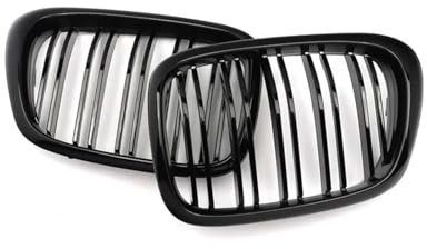 FZCSIMR Grill Kühlergrill Frontnieren Grill Rennsport Grill Schwarz Glänzend Für E39 525i 530i M5 1999–2003