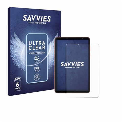 Savvies Schutzfolie für Blackview Zeno 1 8 | 6 Stück Transparenter Displayschutz Made in Germany Ultra-Klar Displayschutz-Folie