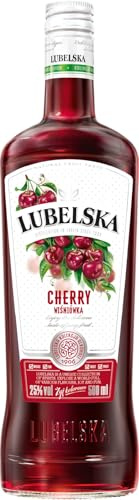 Lubelska Cherry Flavoured Vodka Liqueur 500ml | Premium Polish Spirit | Perfect for Cocktails & Gifting (25% ABV)