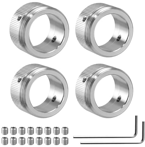 4 STK Heizkörperthermostat Adapter 304 Edelstahl mit Sechskantschlüssel | Thermostat Heizung Adapter M30x1.5, Heizungsthermostat Adapters Innendurchmesser 22mm Heizungsventil Adapters für RA/Rav/Ravl