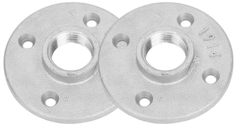 RASTKY 10 Stück DN20 3/4'' Flansch-Hardware-Werkzeug, Korrosionsbeständiger Flansch 3/4'' Britisches Schraubgewinde für den Industriellen Einsatz, 10 Stück für Profis