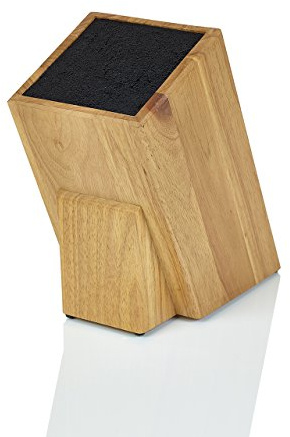 Kapoosh Dice Knife Block, Light Oak Woodgrain