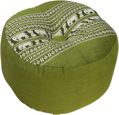 Meditationskissen, Yoga Kissen, Sitzkissen, Kapok | Traditionelles Thaidesign, formstabil, ideal für Yoga und Meditation, aus pflanzlichen Materialien, vegan.