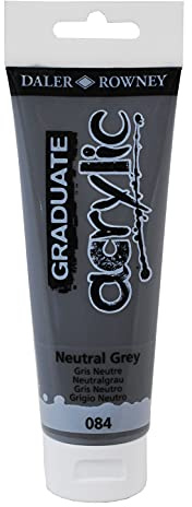 Daler-Rowney GA123120084 Graduate Acrylic Paint 120ml Neutral Grey