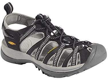 KEEN Damen Whisper Sandalen, Black Neutral Gray, 40.5 EU