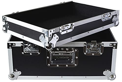 Power Dynamics PD-FC6 Universal DJ Flight Case, Multi-Purpose Secure Foam-Lined Hard Storage Box, Heavy-Duty Birch Plywood Equipment Case for Mixer, PA, Disco & DJ Gear with Butterfly Latches