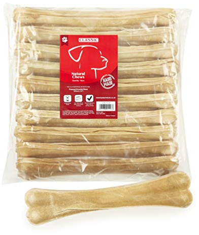 CLASSIC Rawhide Pressed Knuckle Bone for Dogs, 305 mm, Pack of 10