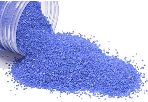 HOBI - Arena decorativa de color azul real de 0,60 mm a 1 mm, caja de 400 g, para decoración de mesa, portavelas, jarrón