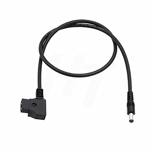 High Flex Video Assist Monitor D-tap P-tap to DC Barrel 5.5 * 2.5mm Power Cable for Blackmagic BMCC 24in
