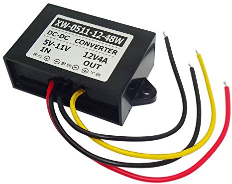 XUPHINX Convertisseur élévateur de Tension 5V-11V à 12V CC, changeur de Tension d'alimentation/Adaptateur/régulateur 4A 48W CC