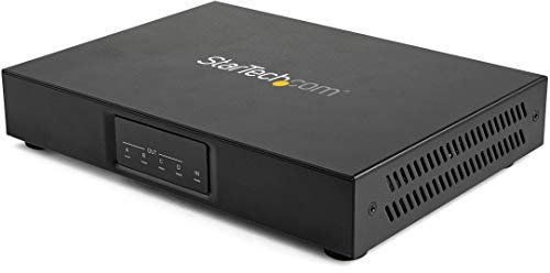 StarTech.com ST124HDVW Videowand Controller (2x2, 4K 60Hz, HDMI 2.0, EDID, 1 In 4 Out Video Wall Verteiler, RS-232 Steuerung)