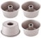 CHEFMADE Mini Angel Food Pan Set, 3.5-Inch 4Pcs Non-Stick Chiffon Bakeware for Oven and Instant Pot Baking (Champagne Gold)