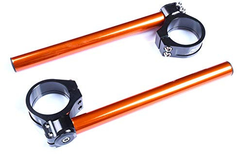 Paar AVDB Racing kippbare Stummellenker/Klemmen in 37mm + Rohre für GS500 (orange)