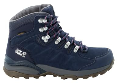 Jack Wolfskin Damen Refugio Texapore Mid W, Dark Blue / Grey, 37.5 EU