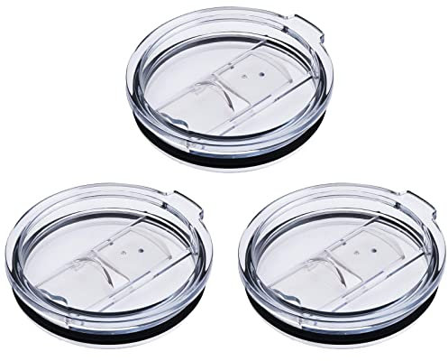 Lot de 3 couvercles de rechange pour gobelet Yeti Tumbler, Ozark Trails et autres tasses isothermes de 9 cm de diamètre