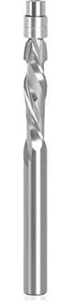DOLUNTO Router-Bit 1 stück 6mm 6,35mm Schaft Vollkarbidlager geführt 2 Flöte Unterputz-Router-Router-Bits Holzbearbeitung Frässchneider Endmühle (Cutting Edge Length : 6mm Compression)