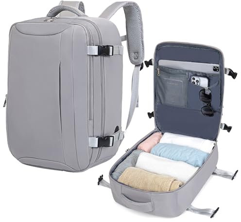 Lossga Cabin Bag 40x30x20 for Ryanair, 45x36x20 for New Easyjet Underseat Cabin Luggage Bags Carry on Travel Backpack Cabin Size for Airplanes, Hand Luggage Water Resistant Laptop Backpacks