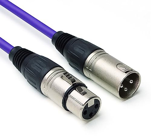 keepdrum mc001xx-6m-pu Câble micro 3 broches XLR 6m Violet