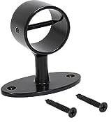 PIIPPO® Seilträger für 36mm Handlaufseil, Absperrseile, Treppenseile, Messing, Chrom, Schwarz (Schwarz)