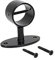 PIIPPO® Seilträger für 36mm Handlaufseil, Absperrseile, Treppenseile, Messing, Chrom, Schwarz (Schwarz)