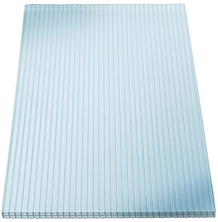 KAISER plastic® 4x Doppelstegplatten Polycarbonat 16/20-98 x 300 cm (11,76 m²) - Klar & UV-beständig - Hohlkammerplatten Xtra Strong - Stegplatten für Dach, Gewächshaus, Carport