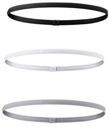 3 Stück Haarband Sport Für Jungs, Herren Und Kinder - Elastisches Rutschfestes Stirnband Für Fußball - Dünnes Haarband Für Damen