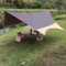 HipierFx Tienda Hamaca Toldo Camping 5,6 x 4,8 m Impermeable PU 3000+ Anti-UV Toldos para Playa Acampada Sin Postes