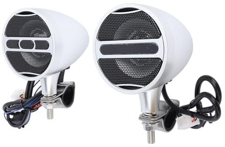 RiToEasysports Haut-Parleur pour Moto et ATV, Système Stéréo de Guidon étanche adapté aux Motos de Diamètre de Guidon de 22 à 30MM