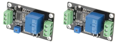 2PCS Super 555 Temporizador DC 5V/12V/24V Módulo de relé del Temporizador de Retardo Interruptor de Encendido y Apagado de Retardo de Bloqueo Automático, con Retardo de
