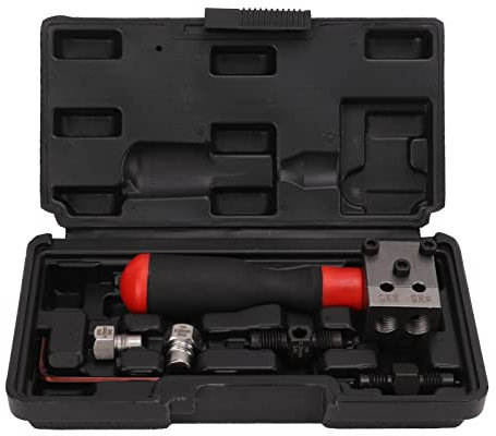 Cocoarm Abocardeur de tuyau de frein de 1/4 pouces, 3/16 pouces, kit de sabotage double simple pour réparation de ligne de frein en voiture, outil d'avocat