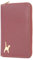 Catwalk Collection Handbags - Damen Schmuckbeutel Klein - Schmucktasche/Schmucketui für Reise - Mit Reißverschluss - Pippa - Rot