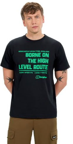 Berghaus Men's High Level Route Tee, Jet Black, 3XL
